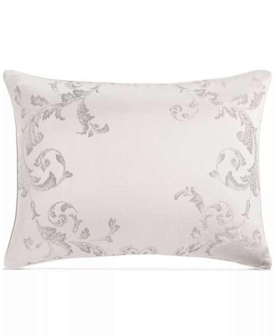 Designer Bedding * | Hotel Collection Frosted Scroll Sham, King, Created For Macy'S Snow