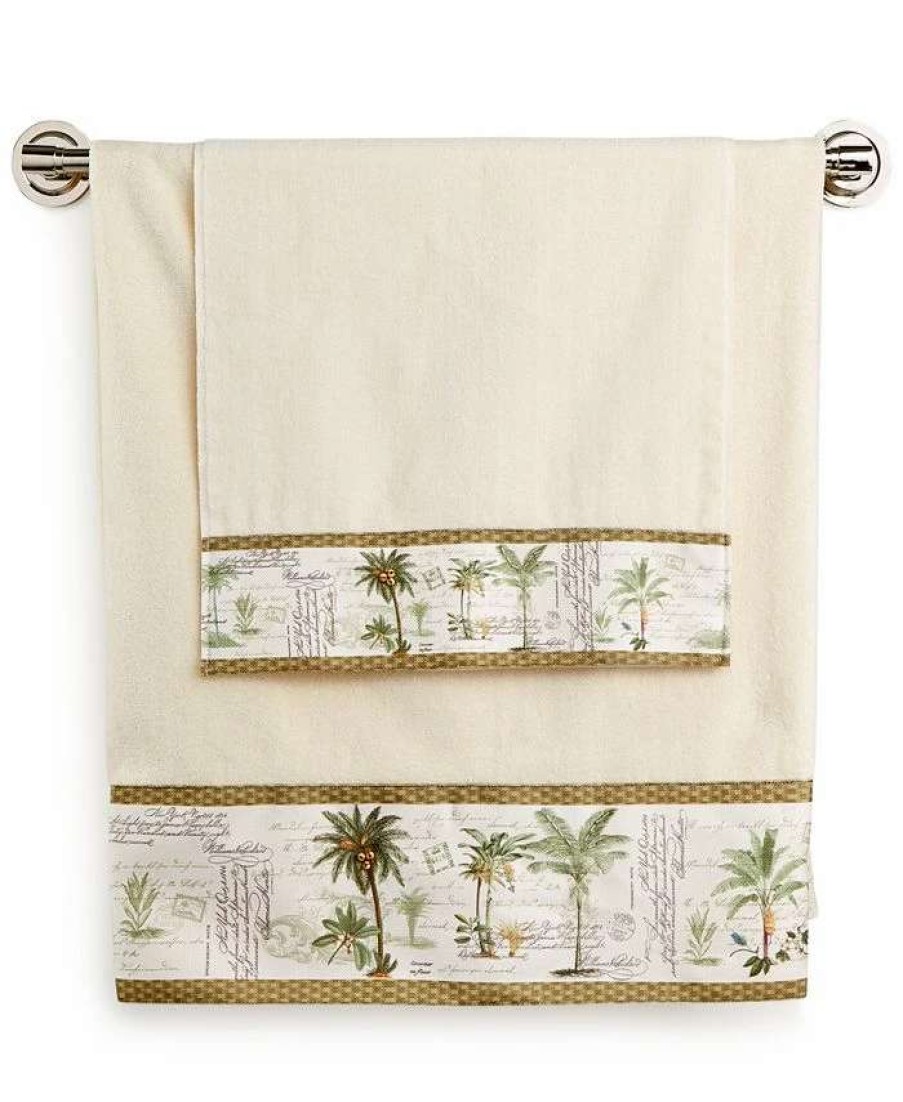 Bath Towels * | Avanti Colony Palm Hand Towel Ivory