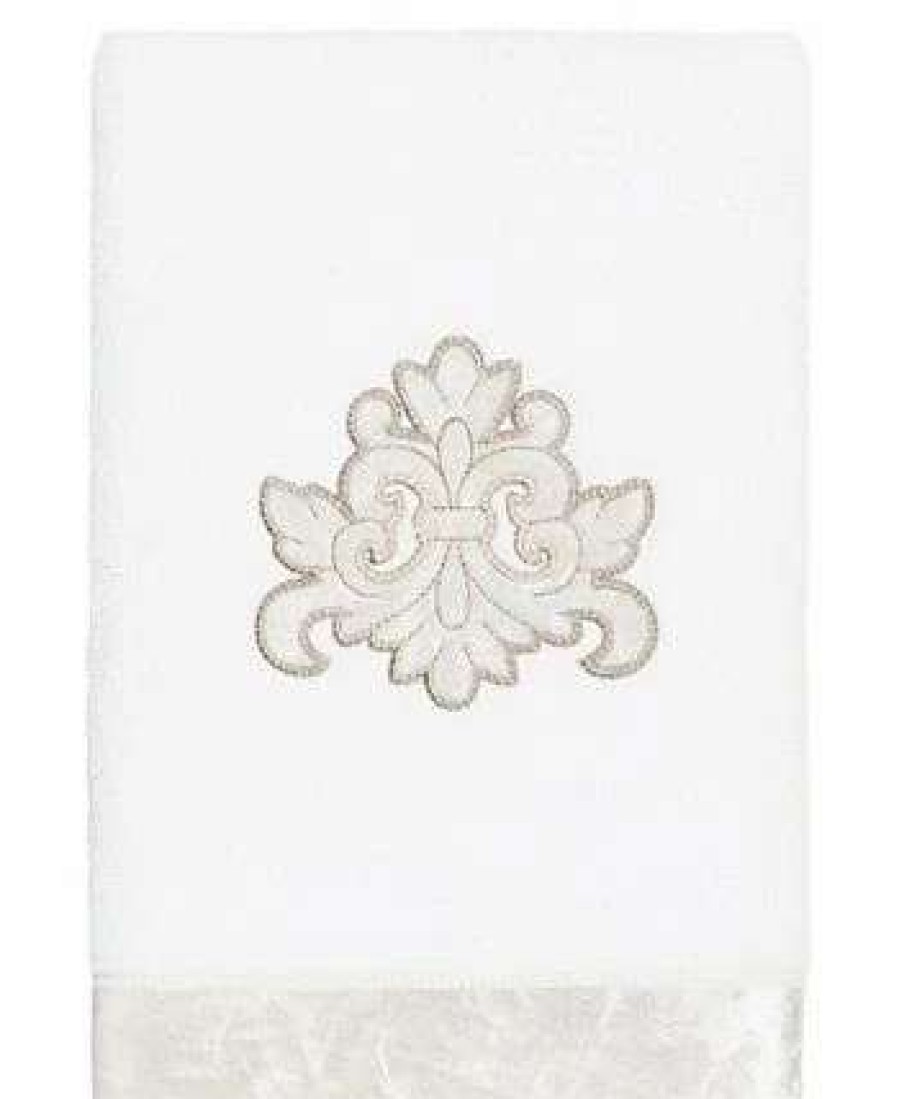 Bath Towels * | Linum Home Textiles Turkish Cotton May Embellished Hand Towel Set, 2 Piece