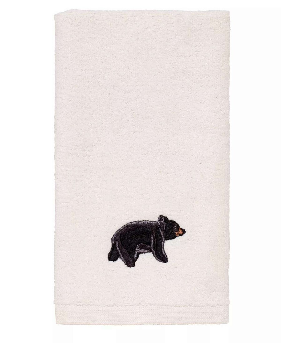 Bath Towels * | Avanti Black Bear Lodge Fingertip Towel Ivory