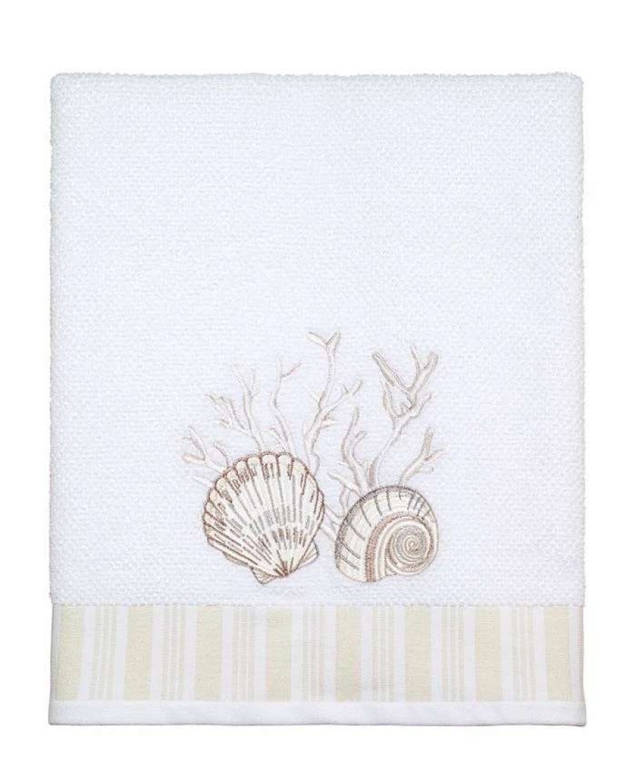 Bath Towels * | Avanti Destin Bath Towel White