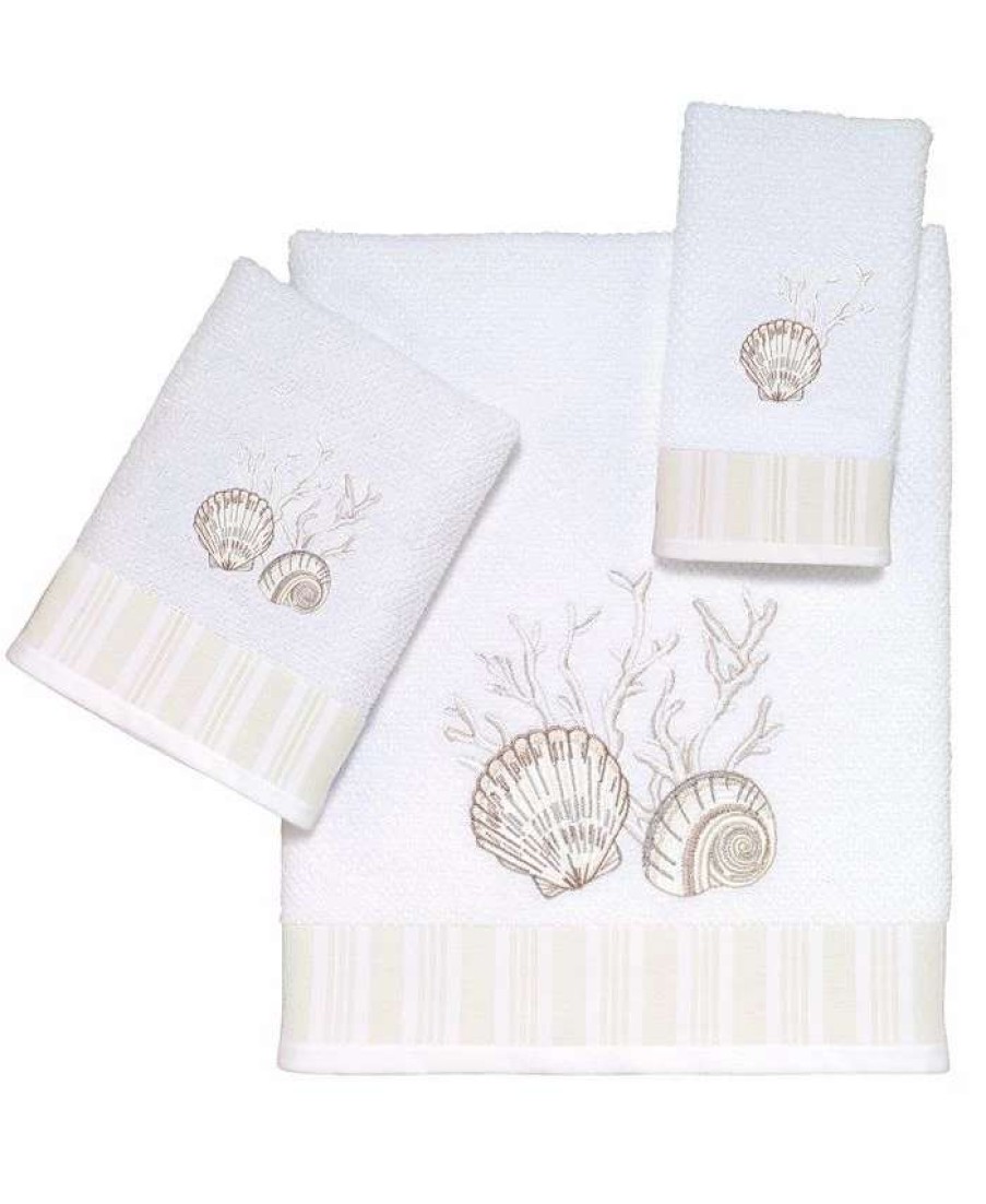 Bath Towels * | Avanti Destin Bath Towel White