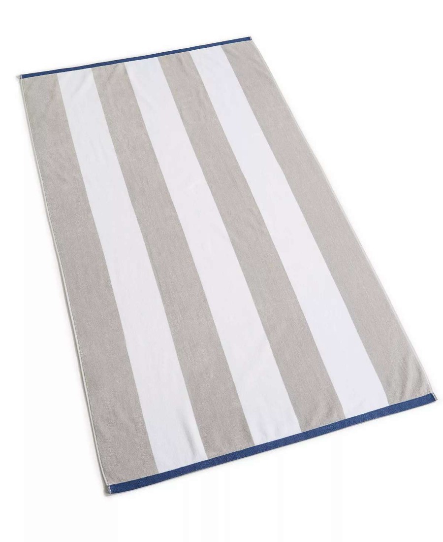 Bath Towels * | Charter Club Resort Cabana Stripe Beach Towel, Created For Macy'S