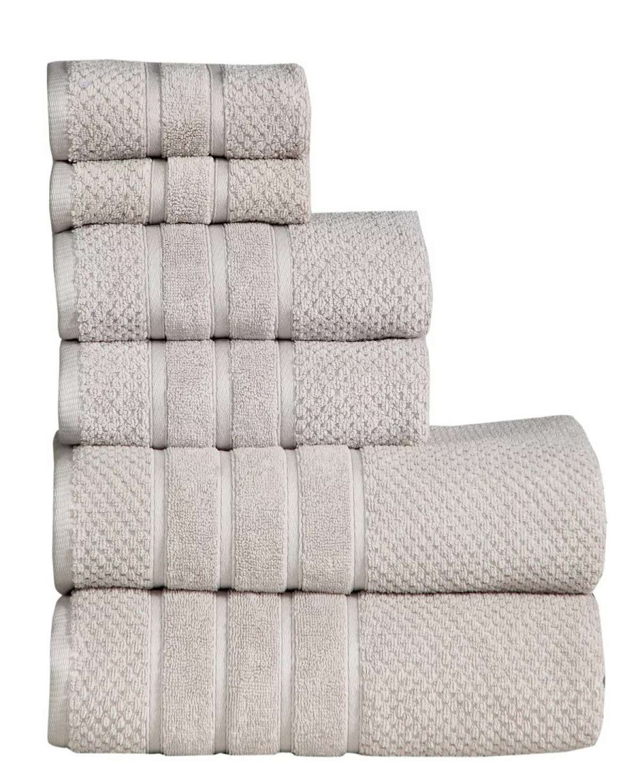 Bath Towels * | Feather & Stitch, Ny Eather And Stitch Waffle 6-Pc. Towel Set