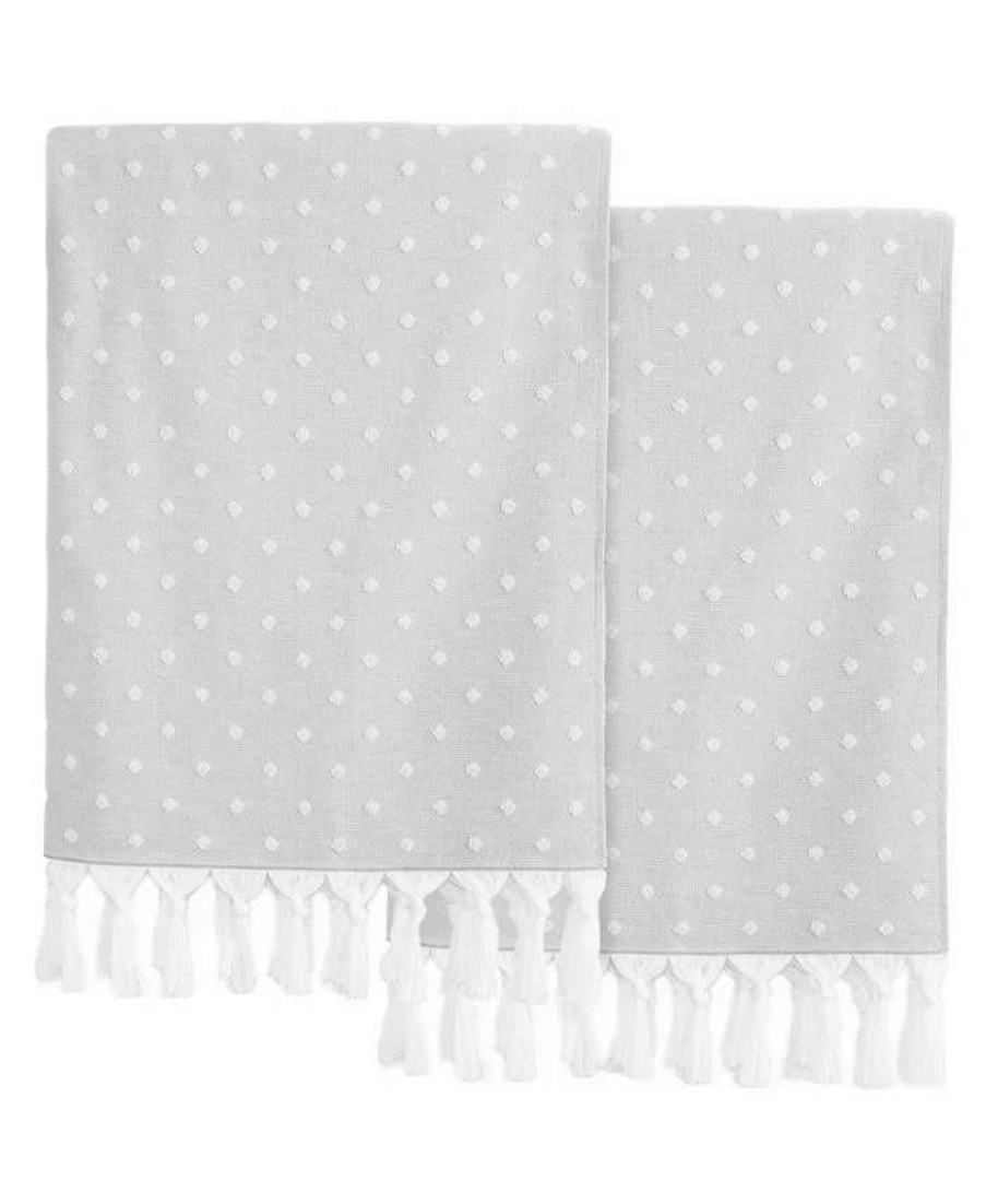 Bath Towels * | Linum Home Textiles Ephesus Pestemal Pack Of 2 100% Turkish Cotton Beach Towel Stone