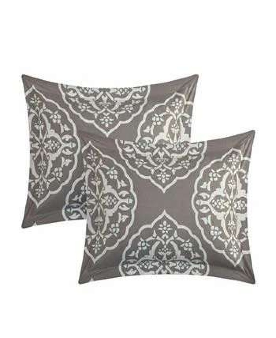 Duvet Covers & Sets * | Chic Home Murano 4 Pc King Duvet Cover Set Grey