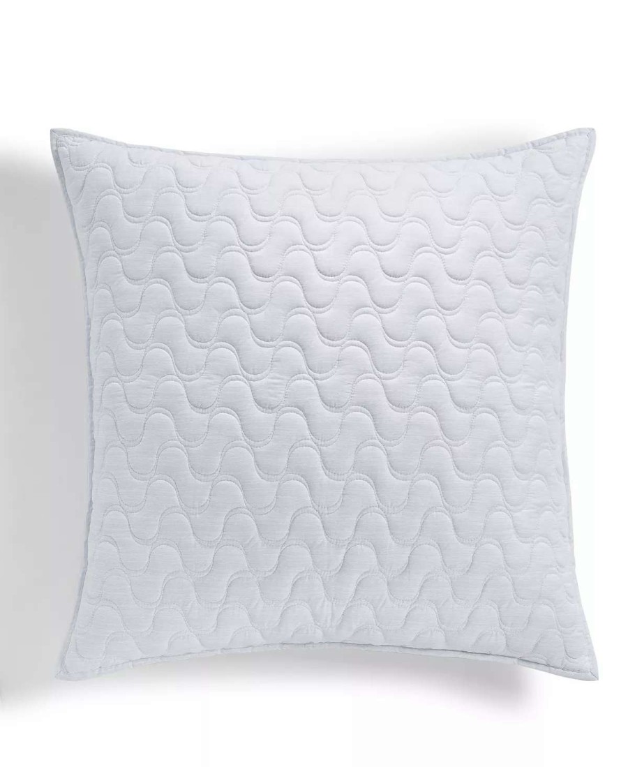 Designer Bedding * | Hotel Collection Lagoon Quilted Sham, European, Created For Macy'S Sea Blue