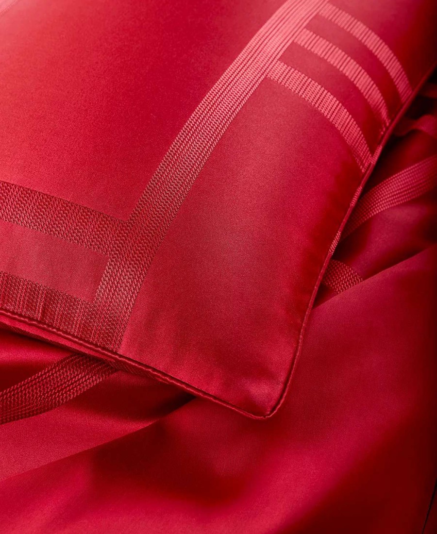 Designer Bedding * | Hotel Collection Structure Sham, European, Created For Macy'S Red