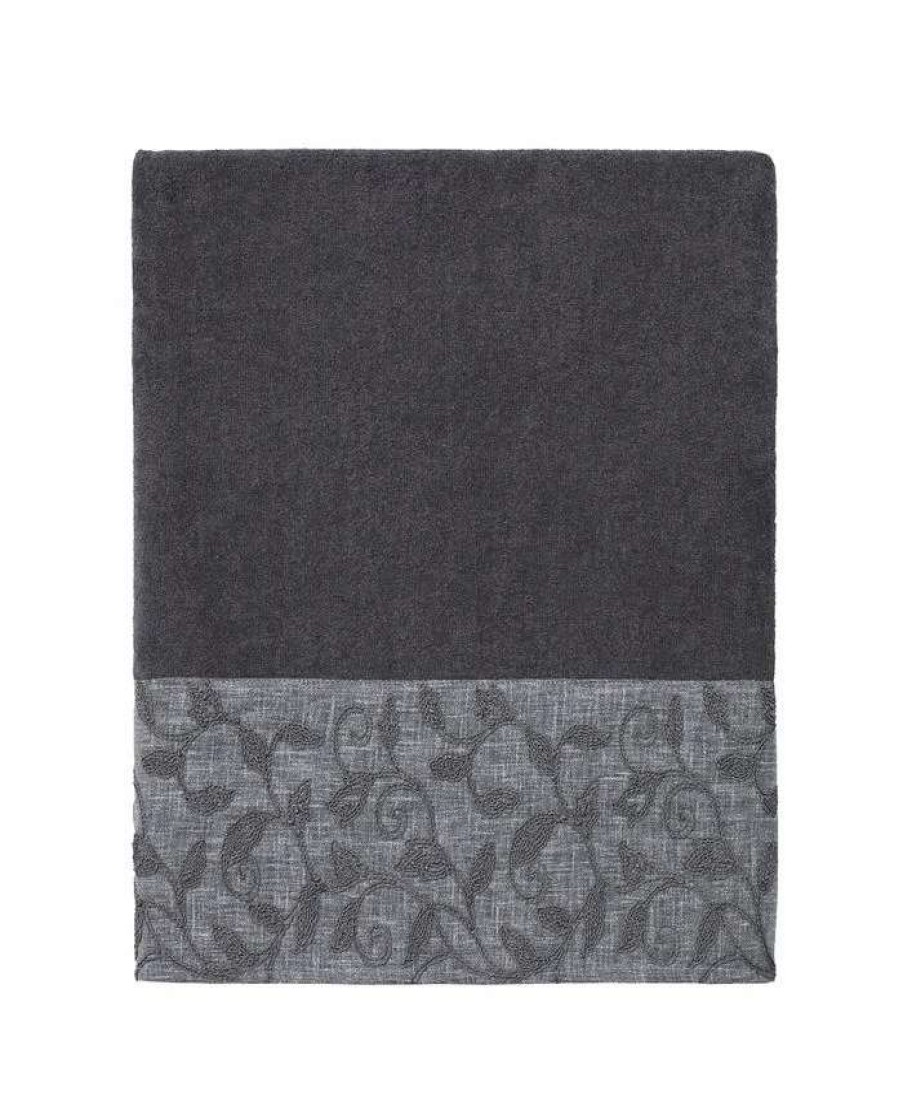 Bath Towels * | Avanti Linetto Cord Bath Towel Granite