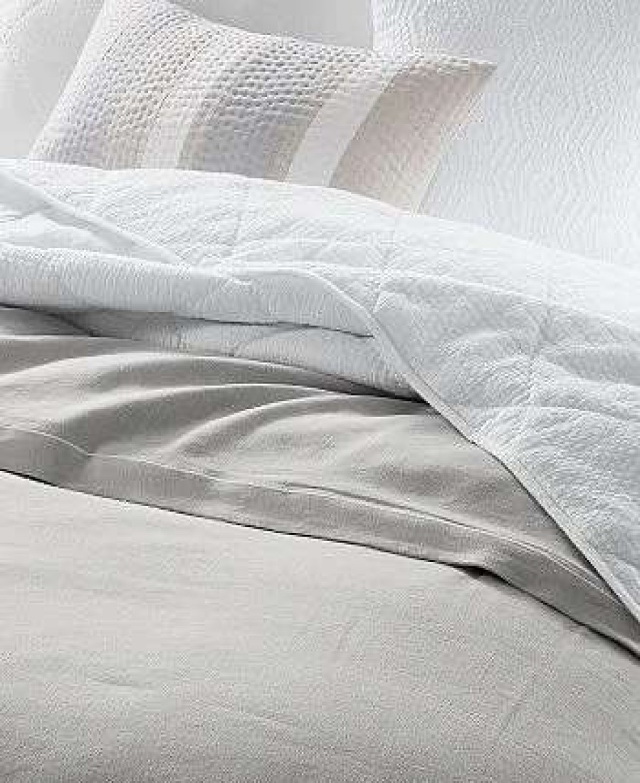 Duvet Covers & Sets * | Hotel Collection Linen/Modal Blend Duvet Cover, Full/Queen, Created For Macy'S Grey