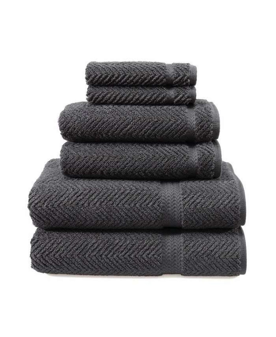 Bath Towels * | Linum Home Rringbone 6-Pc. Towel Set