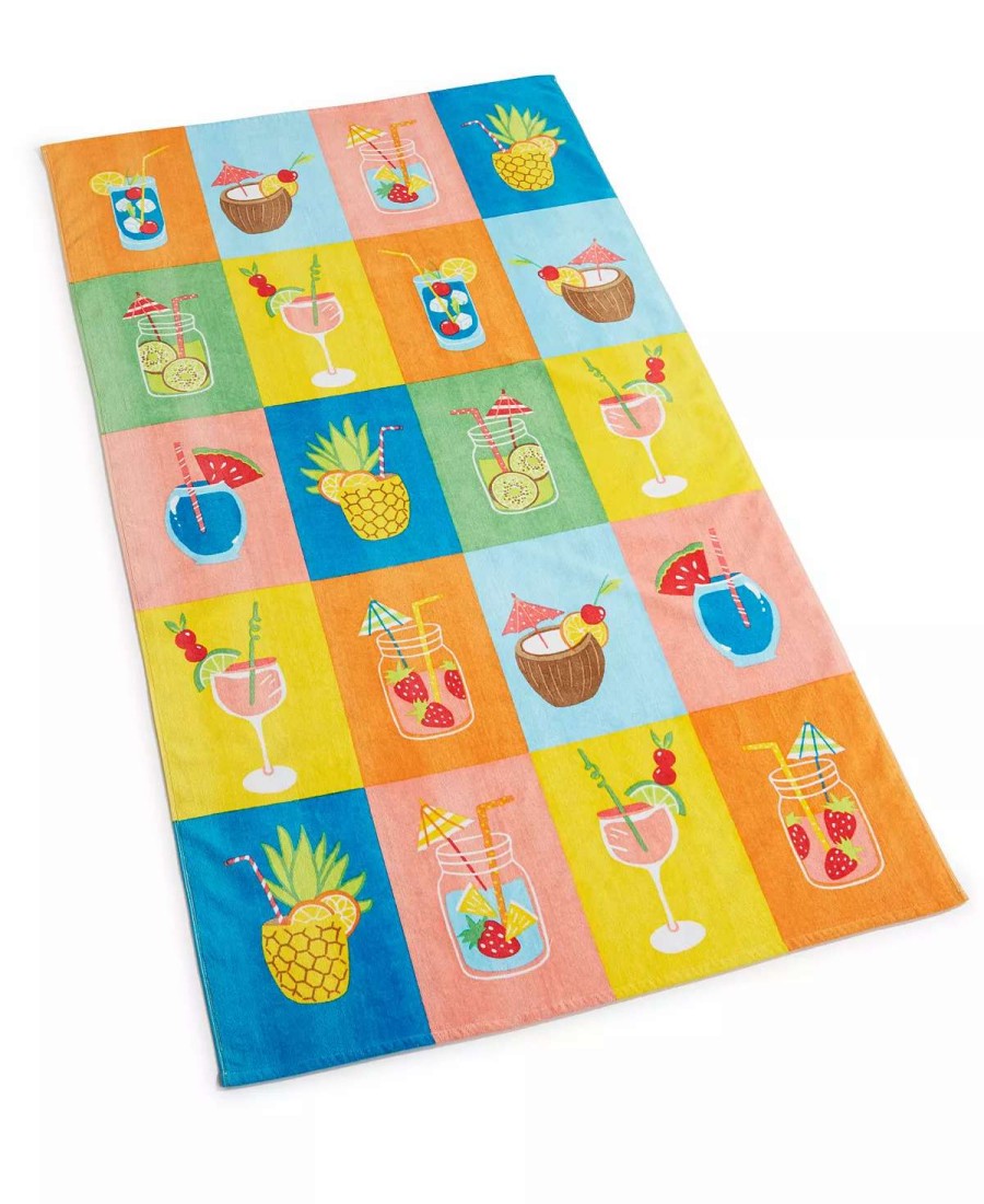 Bath Towels * | Charter Club Printed Beach Towel, 38 X 68, Created For Macy'S