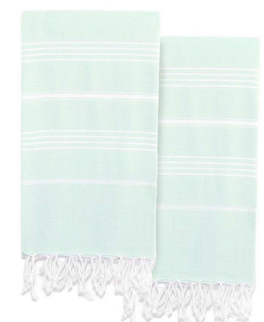 Bath Towels * | Linum Home Textiles Lucky Pestemal Pack Of 2 100% Turkish Cotton Beach Towel