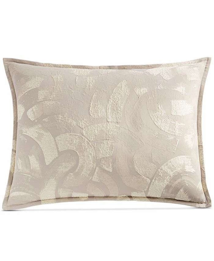 Designer Bedding * | Hotel Collection Brushwork Sham, Standard, Created For Macy'S Light Pewter