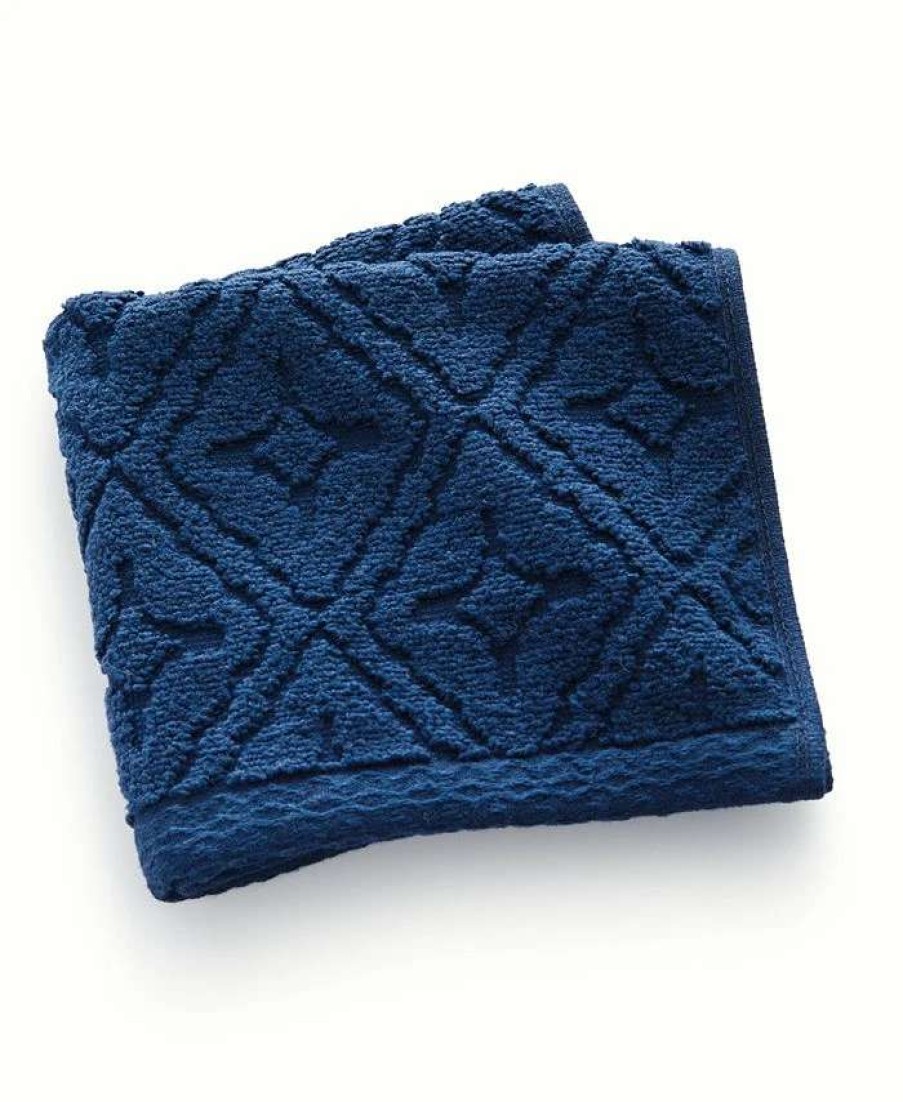 Bath Towels * | Hotel Collection Micro Cotton Sculpted Tonal Tile Washcloth, 13 X 13, Created For Macy'S