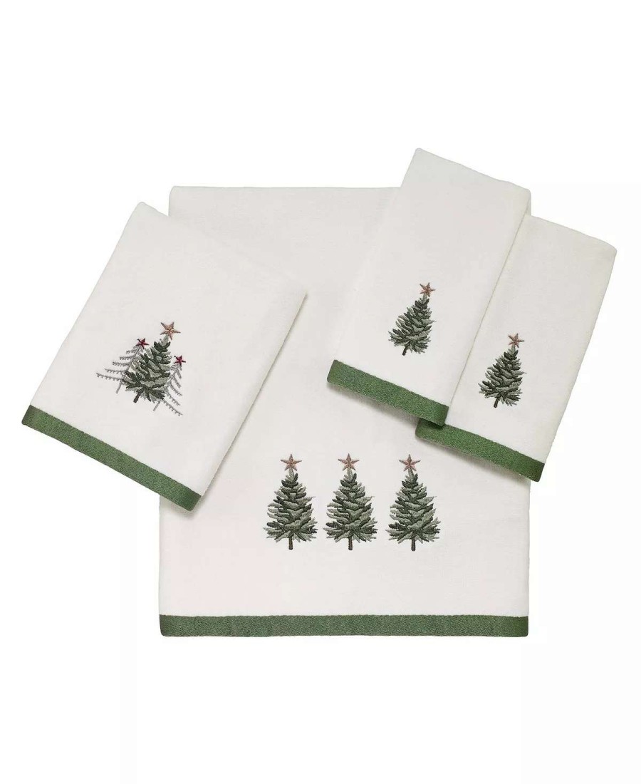 Bath Towels * | Avanti Trees Bath Towel White