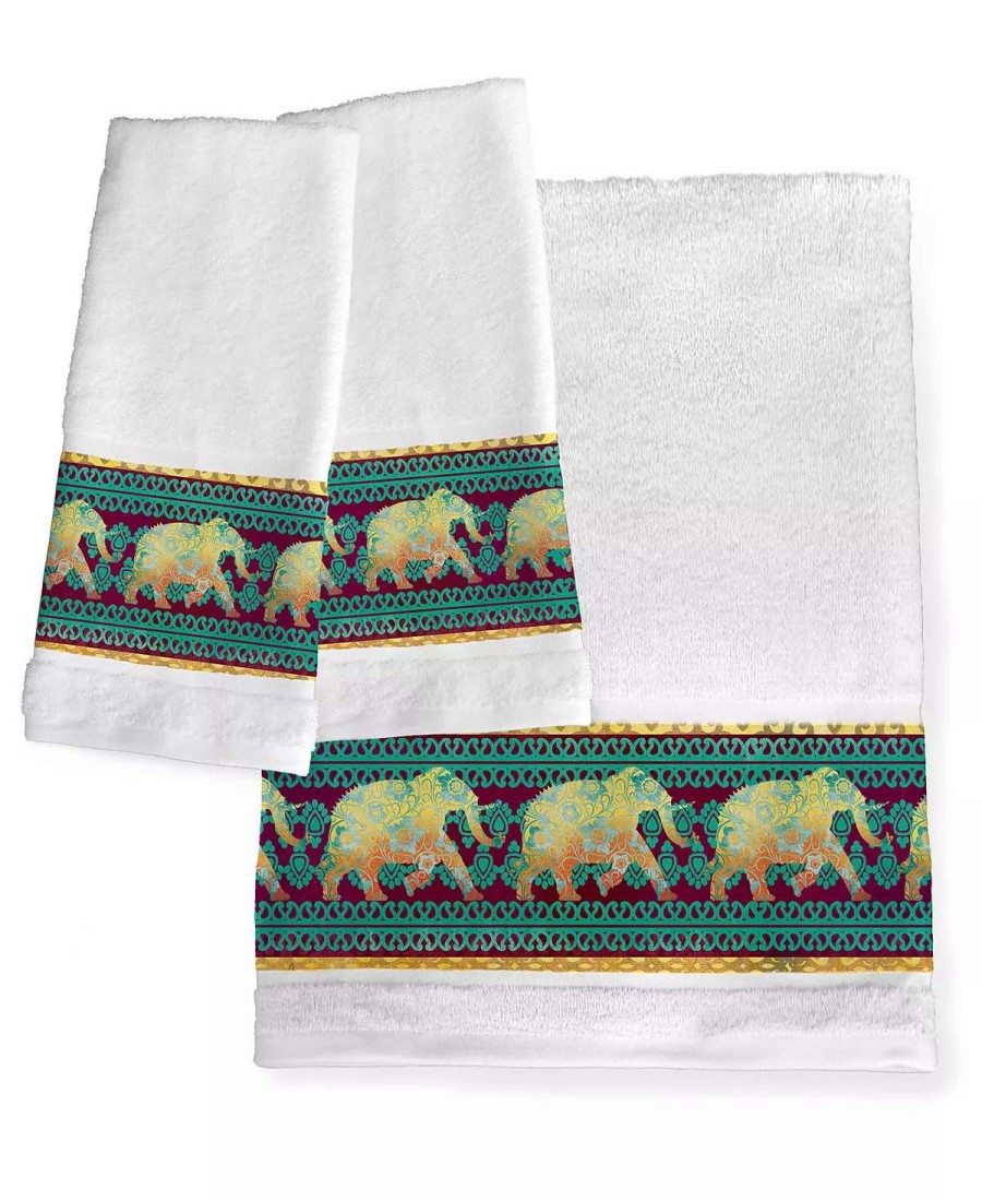 Bath Towels * | Laural Home Marrakesh Bath Towel Wht/Boho