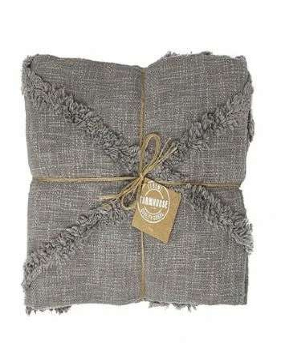 Blankets & Throws * | Elrene Farmhouse Living Diamond Tufted Throw Blanket, 50 X 60