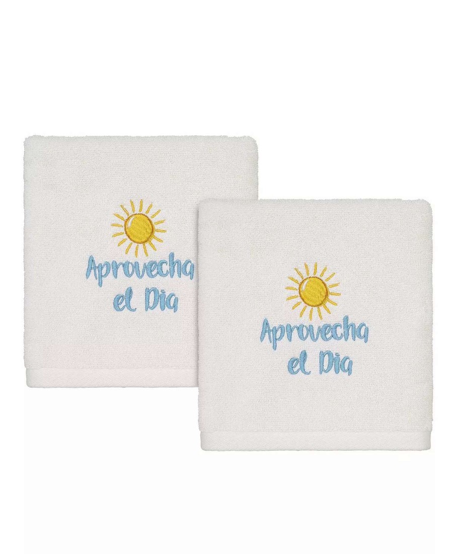 Bath Towels * | Avanti Seize The Day Hand Towel Set, 2 Piece Ivory