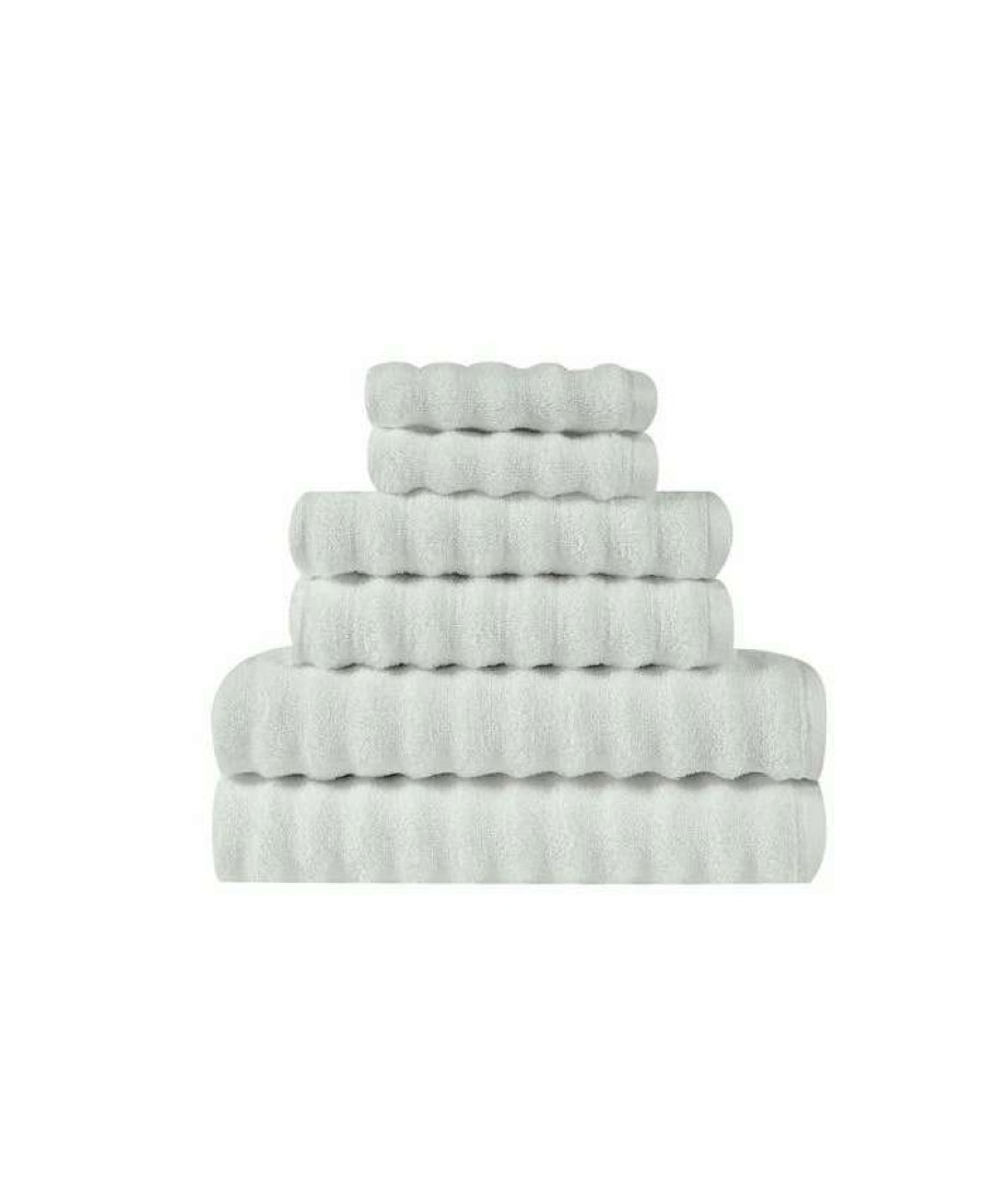 Bath Towels * | Truly Soft Zero Twist 6 Pieces Towel Set Gray 2