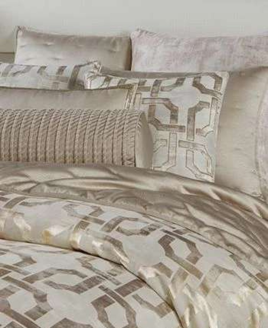 Designer Bedding * | Hotel Collection Fresco Sham, Standard, Created For Macy'S Gold