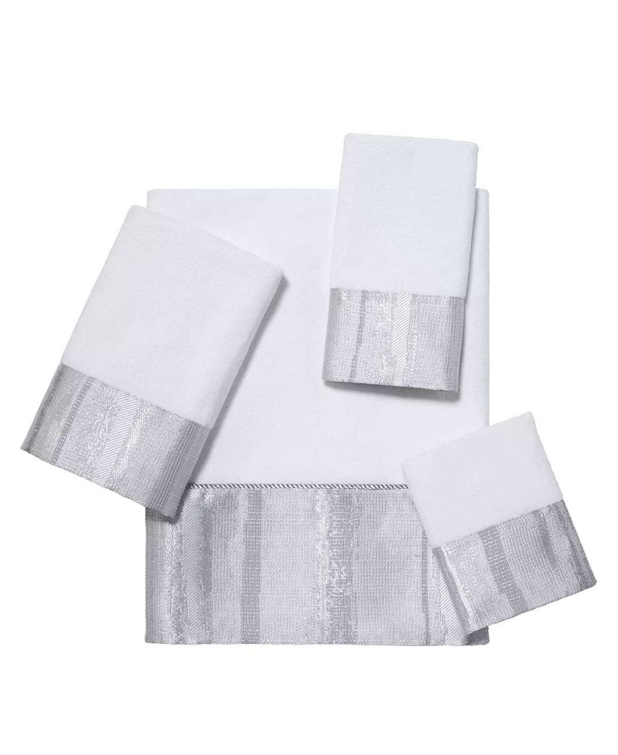 Bath Towels * | Avanti Parker Bath Towel White