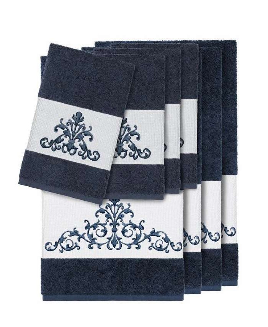 Bath Towels * | Linum Home Turkish Cotton Scarlet 8-Pc. Embellished Towel Set