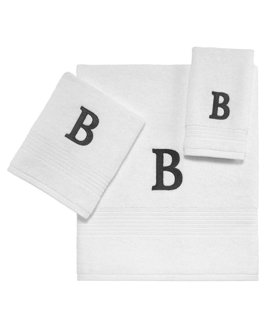 Bath Towels * | Avanti Block Monogram Initial