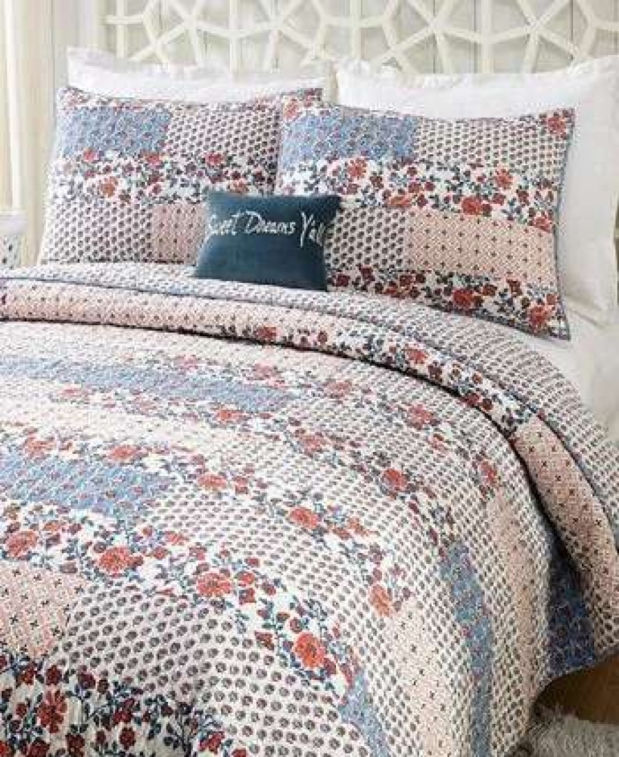 Designer Bedding * | Jessica Simpson Tallulah Floral King Sham Blue