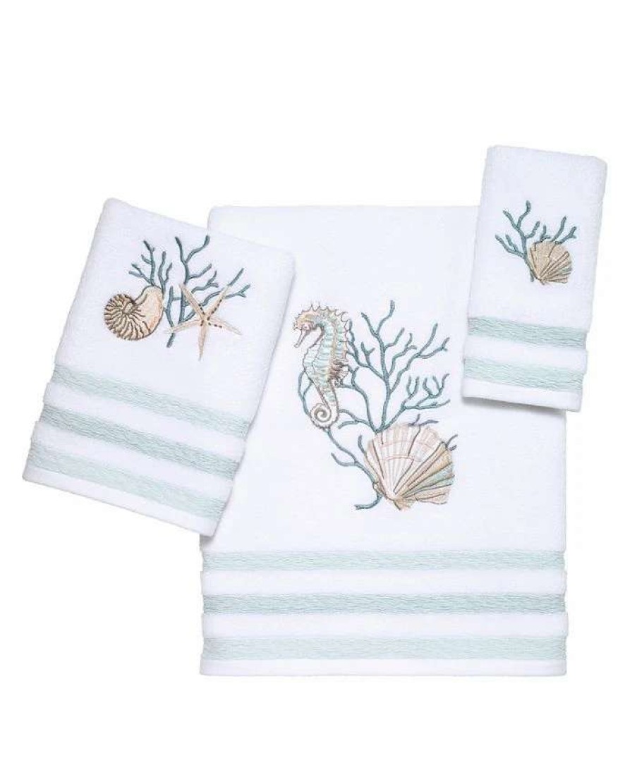 Bath Towels * | Avanti Coastal Terrazzo Bath Towel White