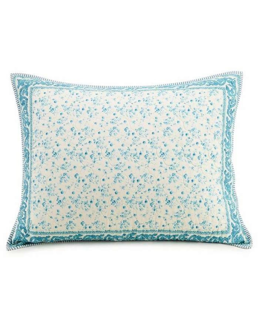 Designer Bedding * | Jessica Simpson Felicity Standard Sham Blue