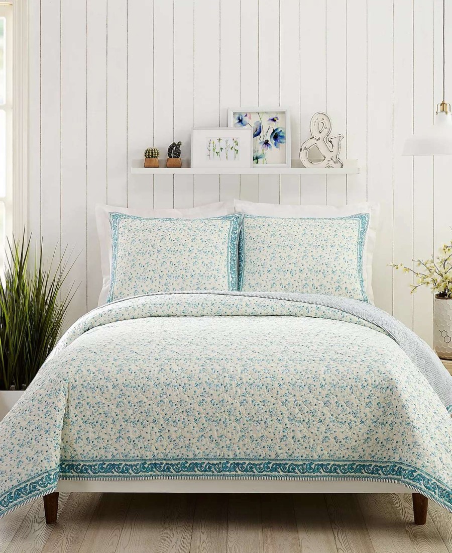 Designer Bedding * | Jessica Simpson Felicity Standard Sham Blue