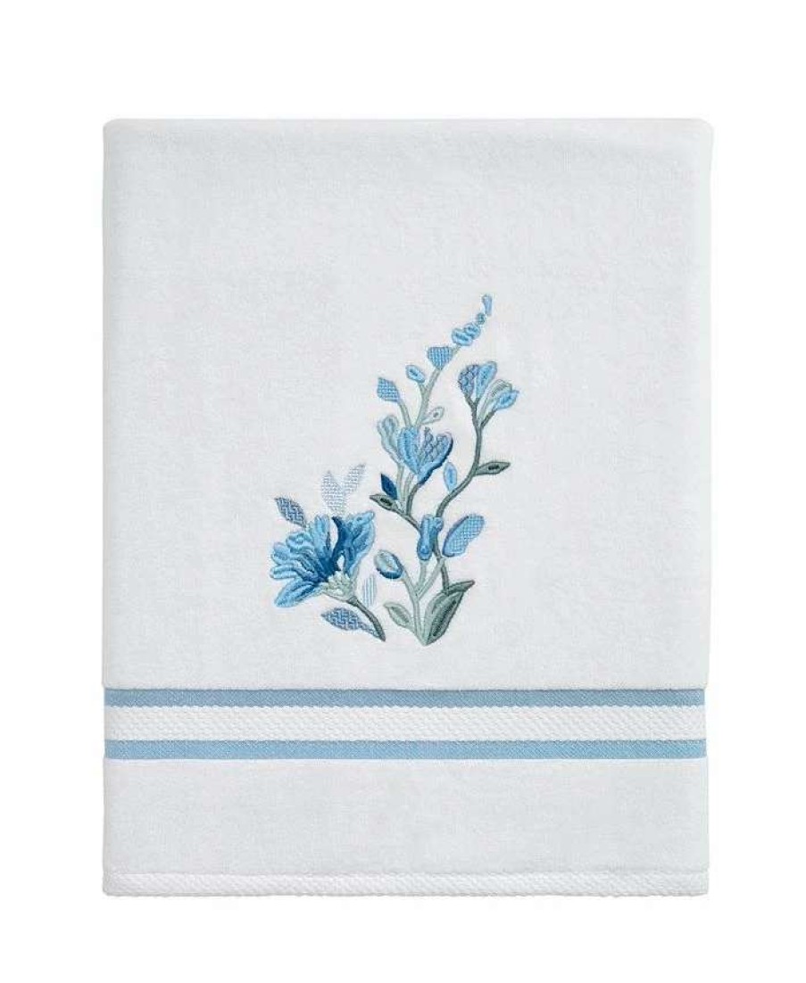 Bath Towels * | Avanti Garden View Cotton Embroidered Bath Towel Ivory