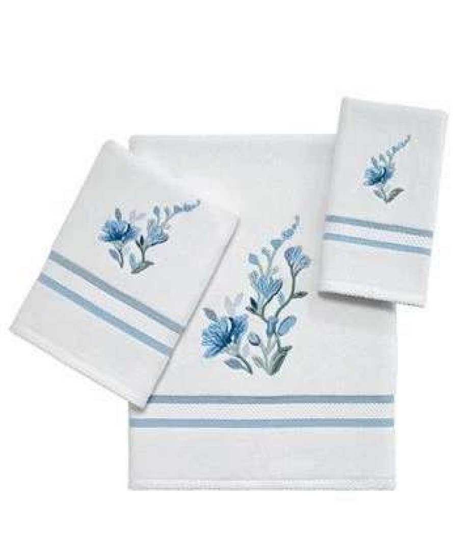 Bath Towels * | Avanti Garden View Cotton Embroidered Bath Towel Ivory