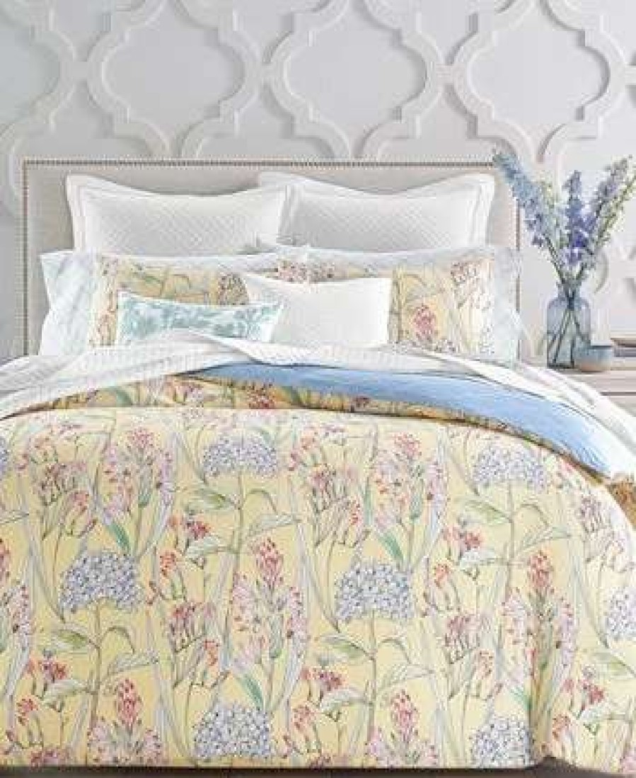 Sheets & Pillowcases * | Charter Club Printed Window Pane 550-Thread Count Cotton 4-Pc. Sheet Set, Full, Created For Macy'S Blue