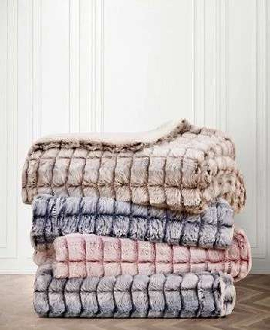 Blankets & Throws * | Royal Luxe Versible Micromink To Faux-Sherpa Tie-Dye Throw, 50 X 60