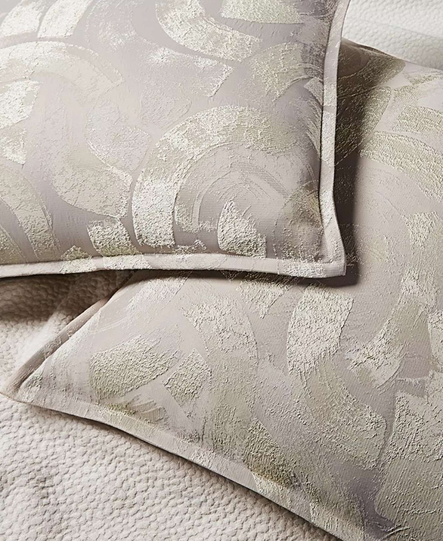 Designer Bedding * | Hotel Collection Brushwork Sham, King, Created For Macy'S Light Pewter