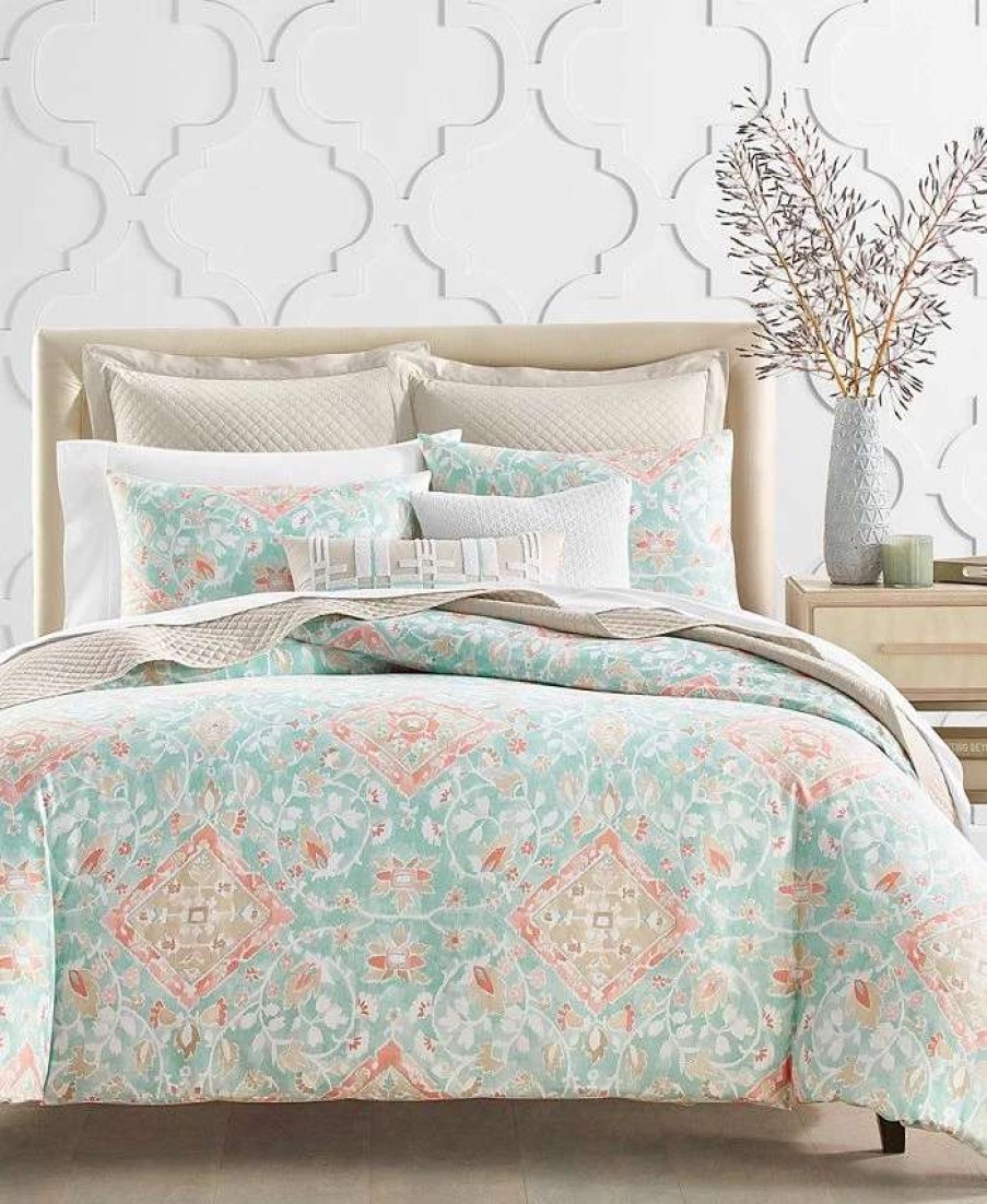 Duvet Covers & Sets * | Charter Club Terra Mesa 3-Pc. Duvet Cover Set, King, Created For Macy'S Turquoise/Aqua