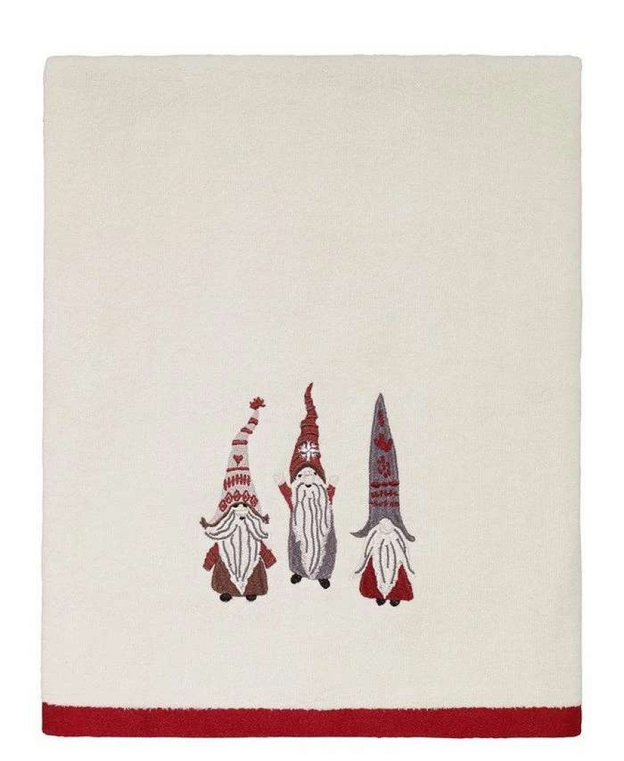 Bath Towels * | Avanti Christmas Gnomes Bath Towel Ivory