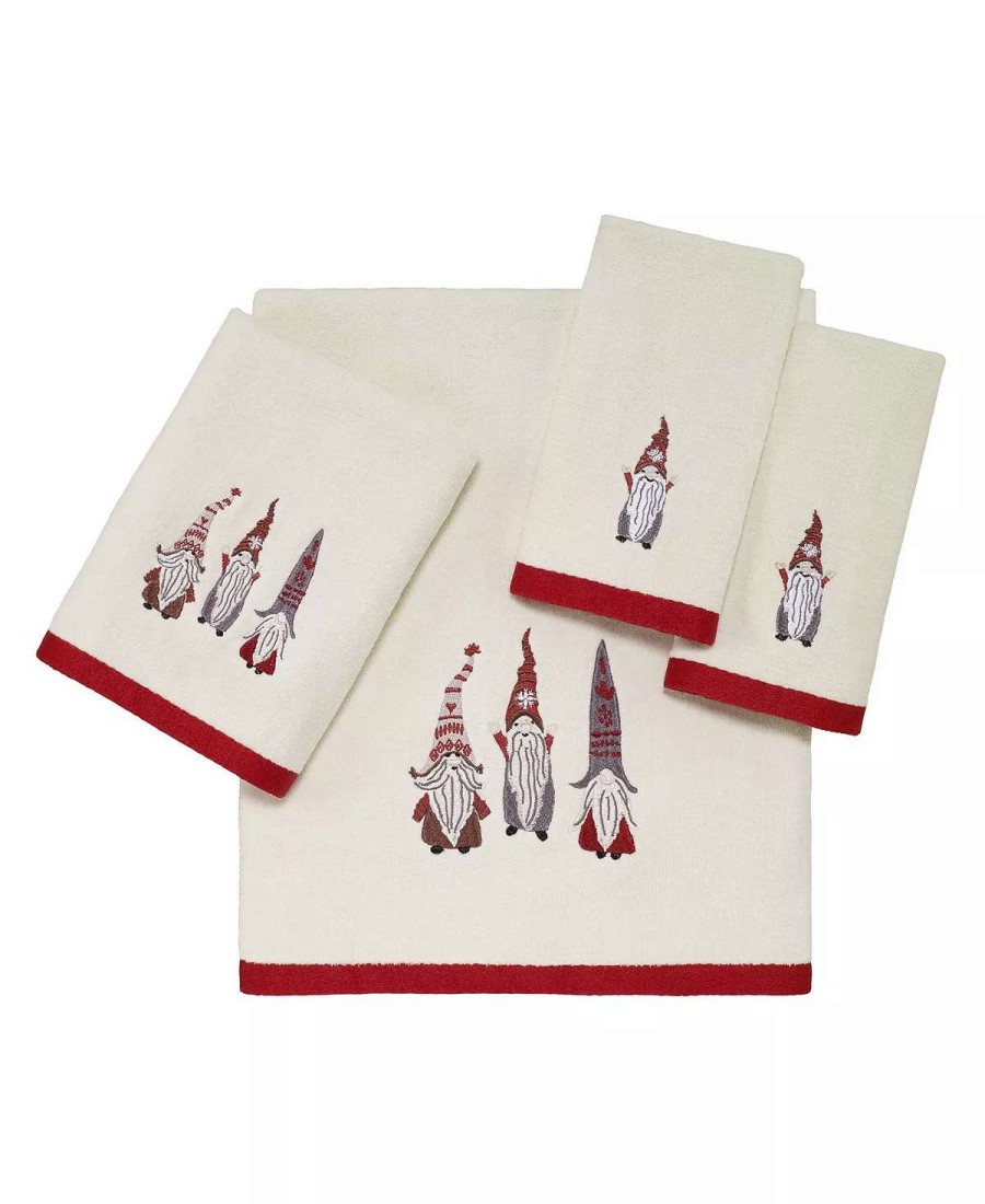 Bath Towels * | Avanti Christmas Gnomes Bath Towel Ivory