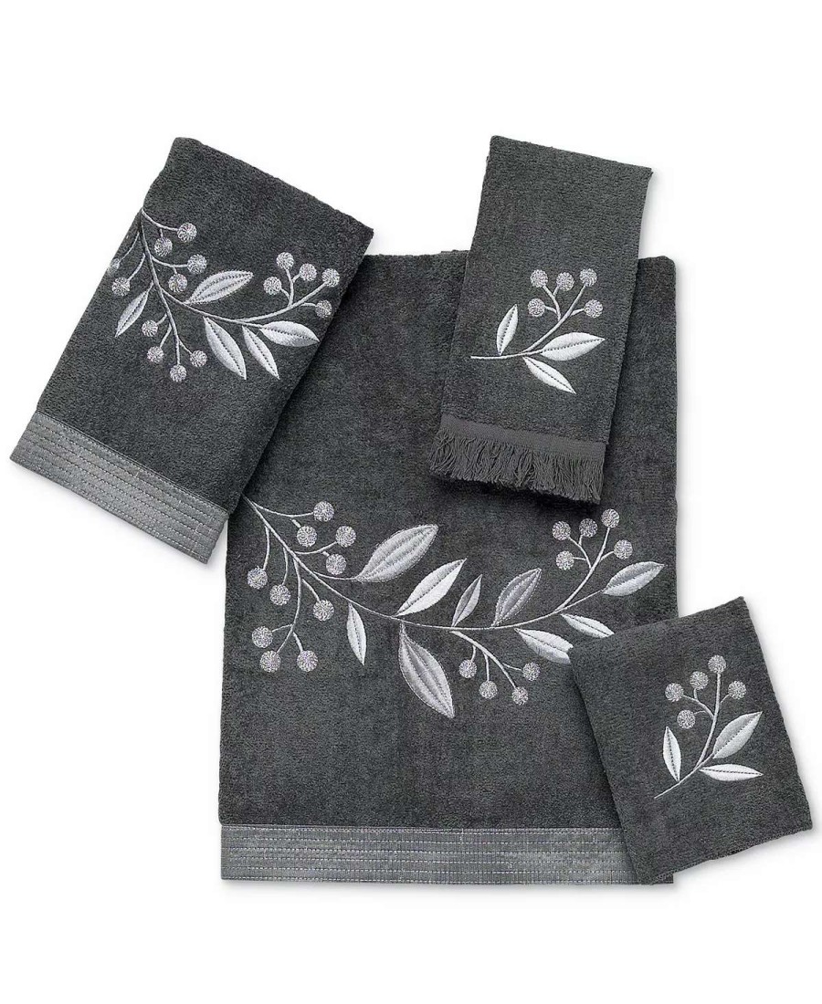 Bath Towels * | Avanti Madison 11 X 18 Fingertip Towel Granite