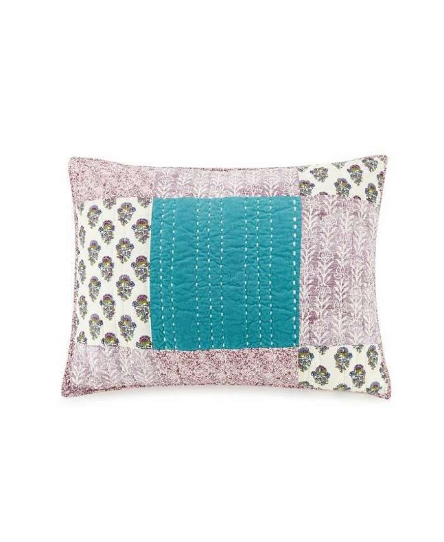 Designer Bedding * | Jessica Simpson Numbra Patchwork King Sham Puple