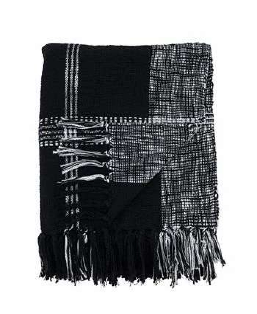 Blankets & Throws * | Saro Lifestyle Cotton Plaid Throw Blanket