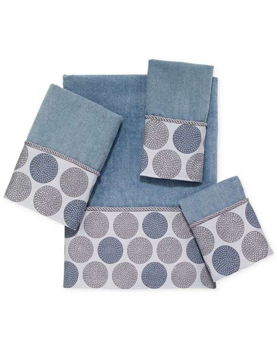 Bath Towels * | Avanti Dotted Circles Bath Towel