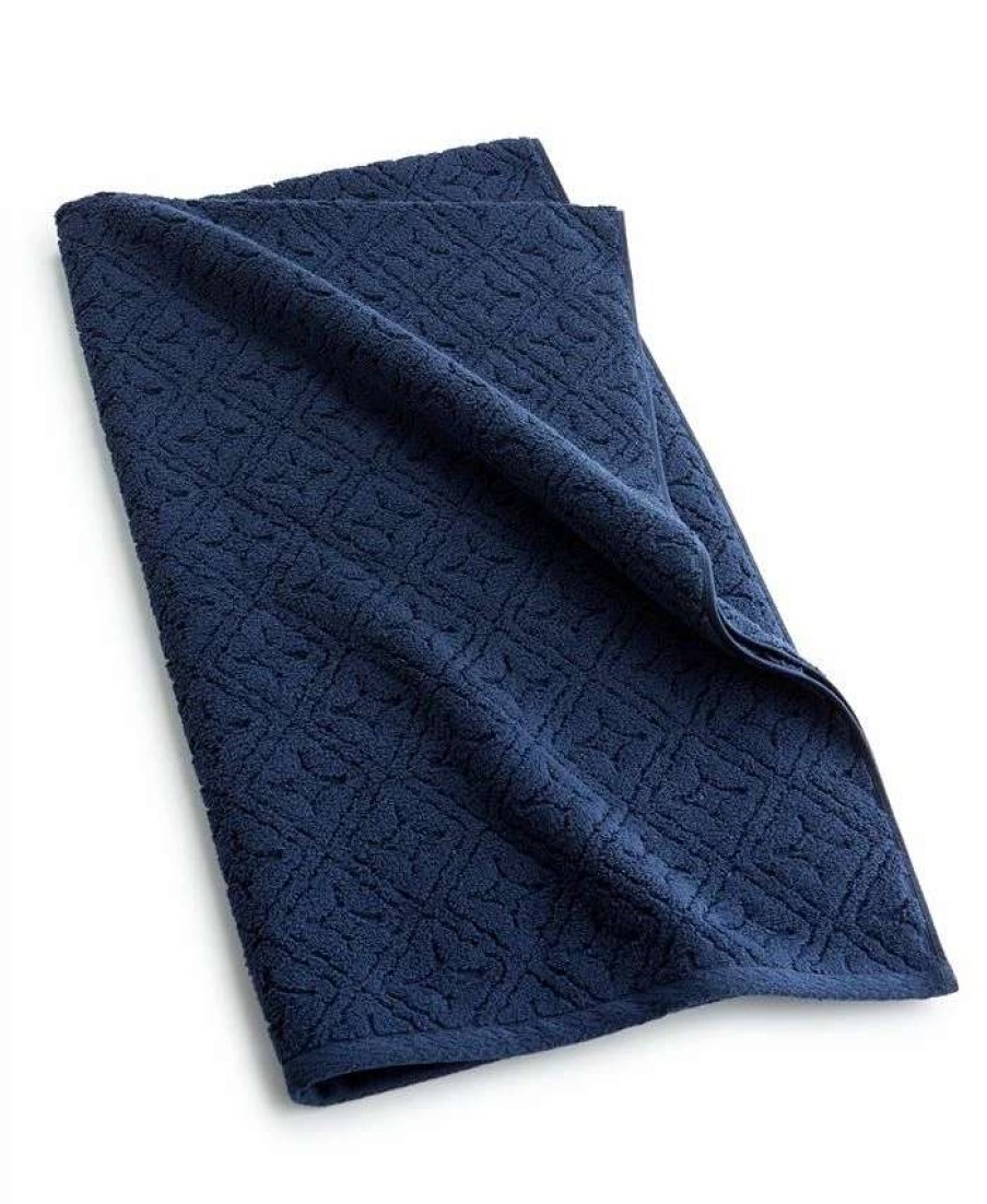 Bath Towels * | Hotel Collection Micro Cotton Sculpted Tonal Tile Bath Towel, 30 X 56, Created For Macy'S