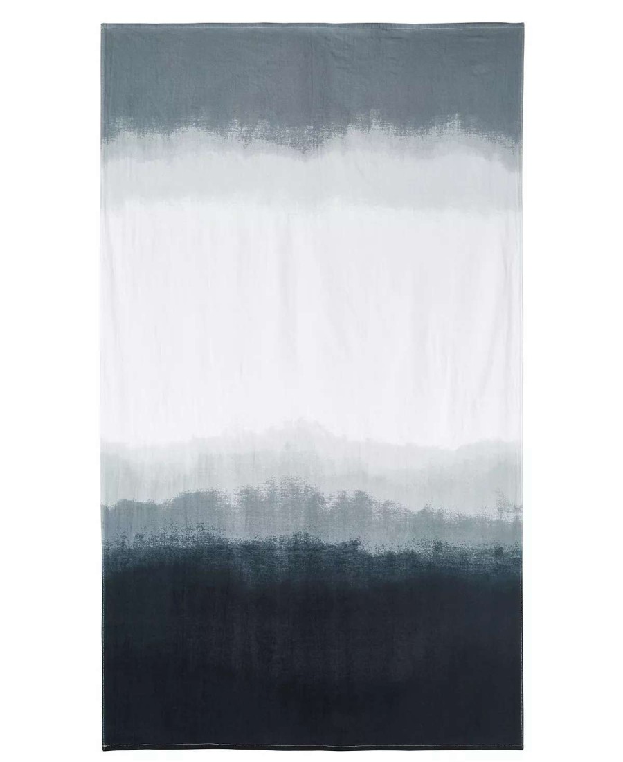 Bath Towels * | Michael Aram Dip Dye Ombre 100% Cotton Beach Towel Black