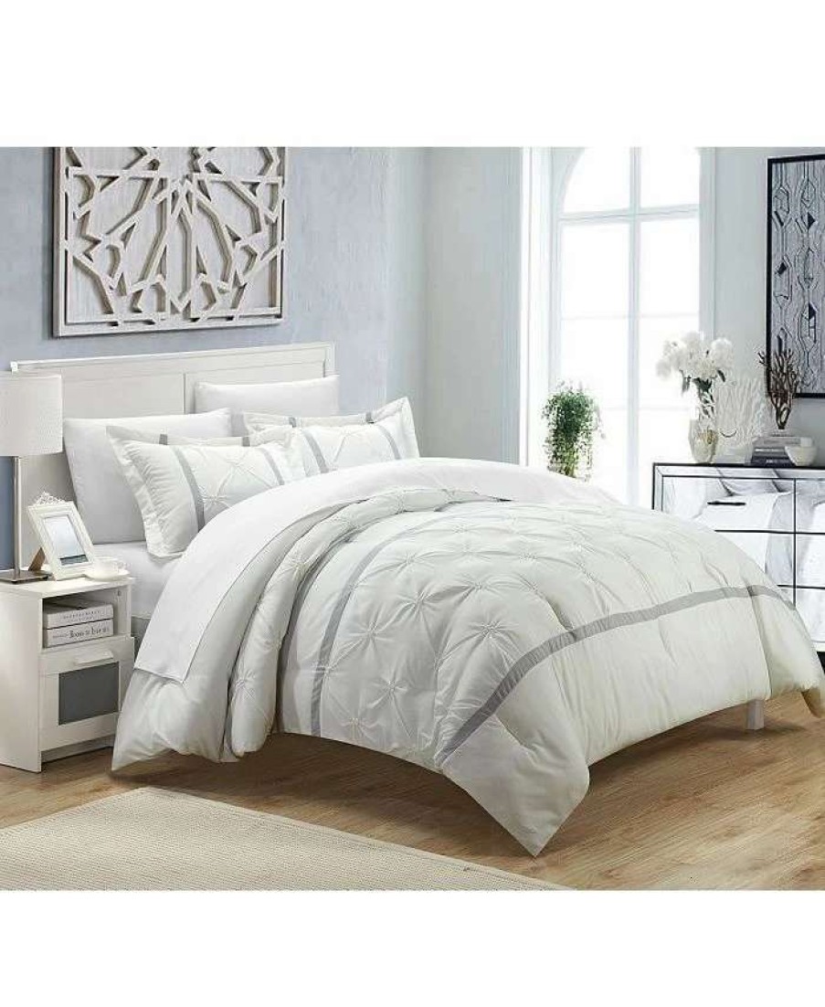 Duvet Covers & Sets * | Chic Home Veronica 7 Pc King Duvet Set