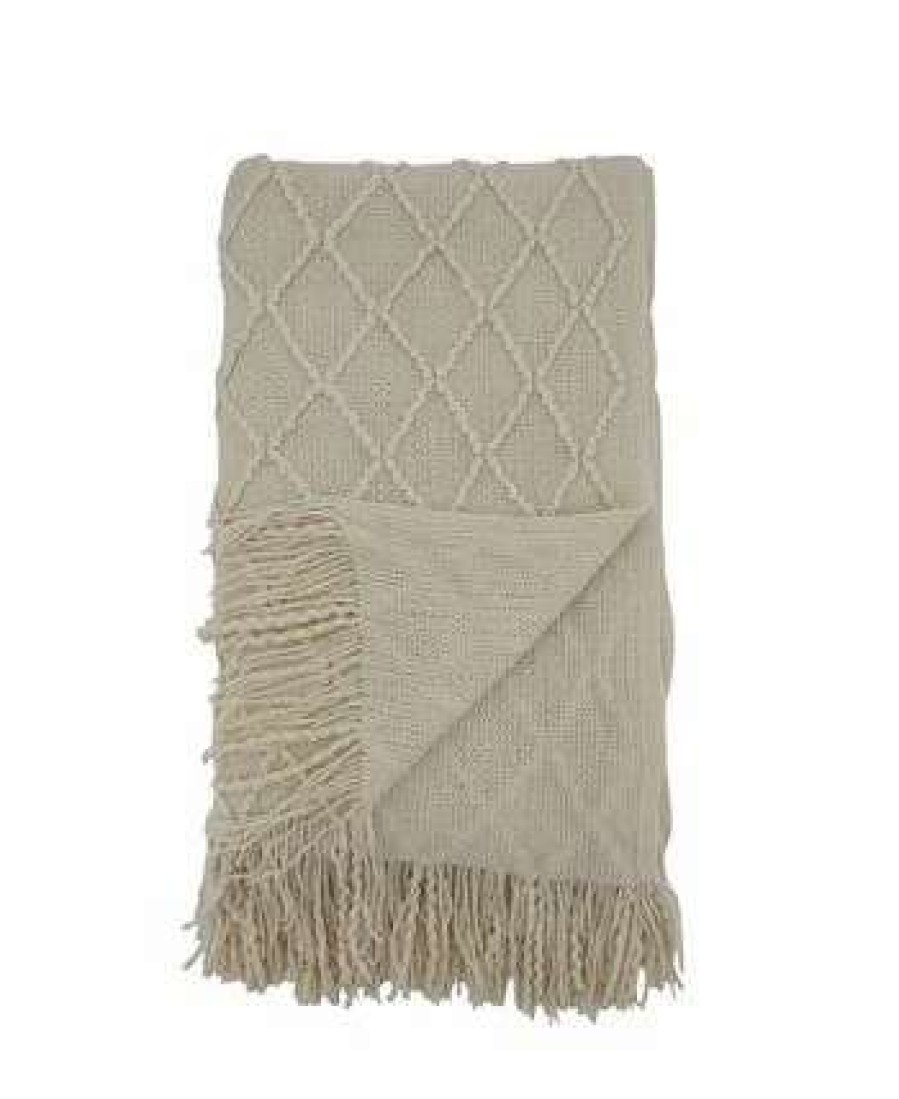 Blankets & Throws * | Saro Lifestyle Knitted Throw Blanket