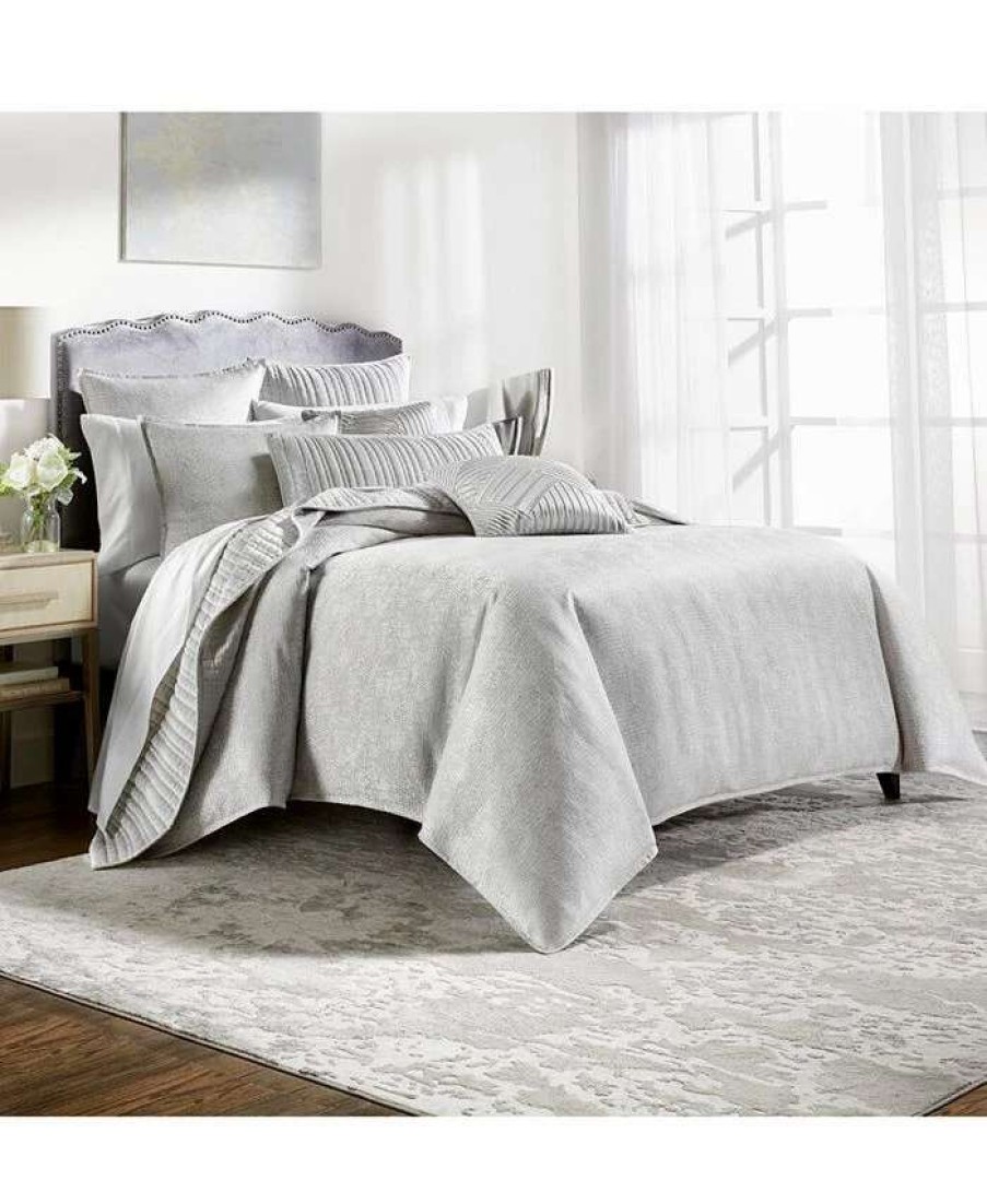 Duvet Covers & Sets * | Hotel Collection Tessellate 3-Pc. Duvet Cover Set, Full/Queen, Created For Macy'S Light Gray